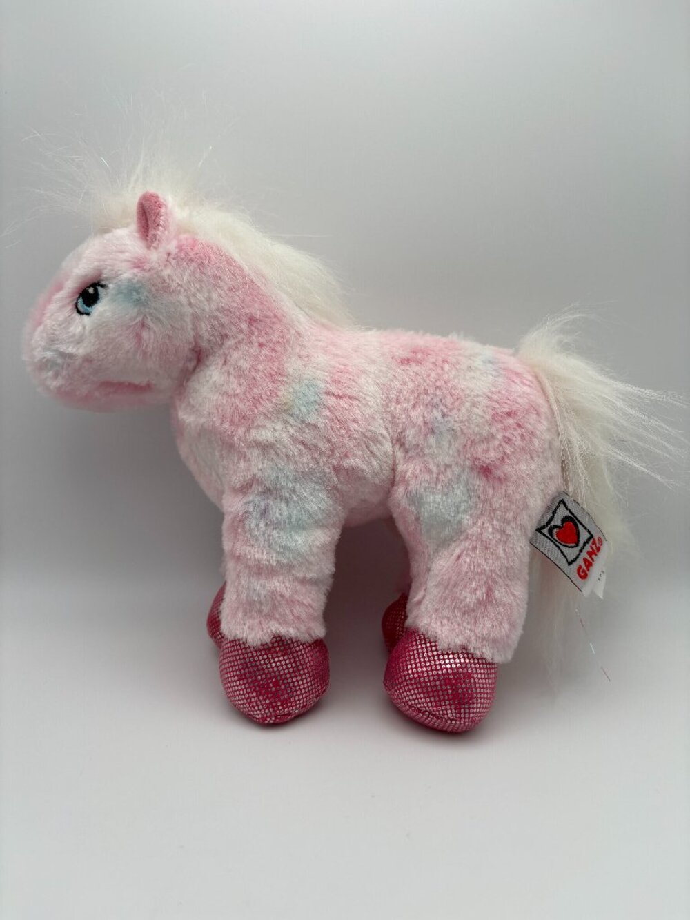 Webkinz Ganz Pink Pony HM117 No Code Retired Plush Stuffie (SKU: 862TO)
